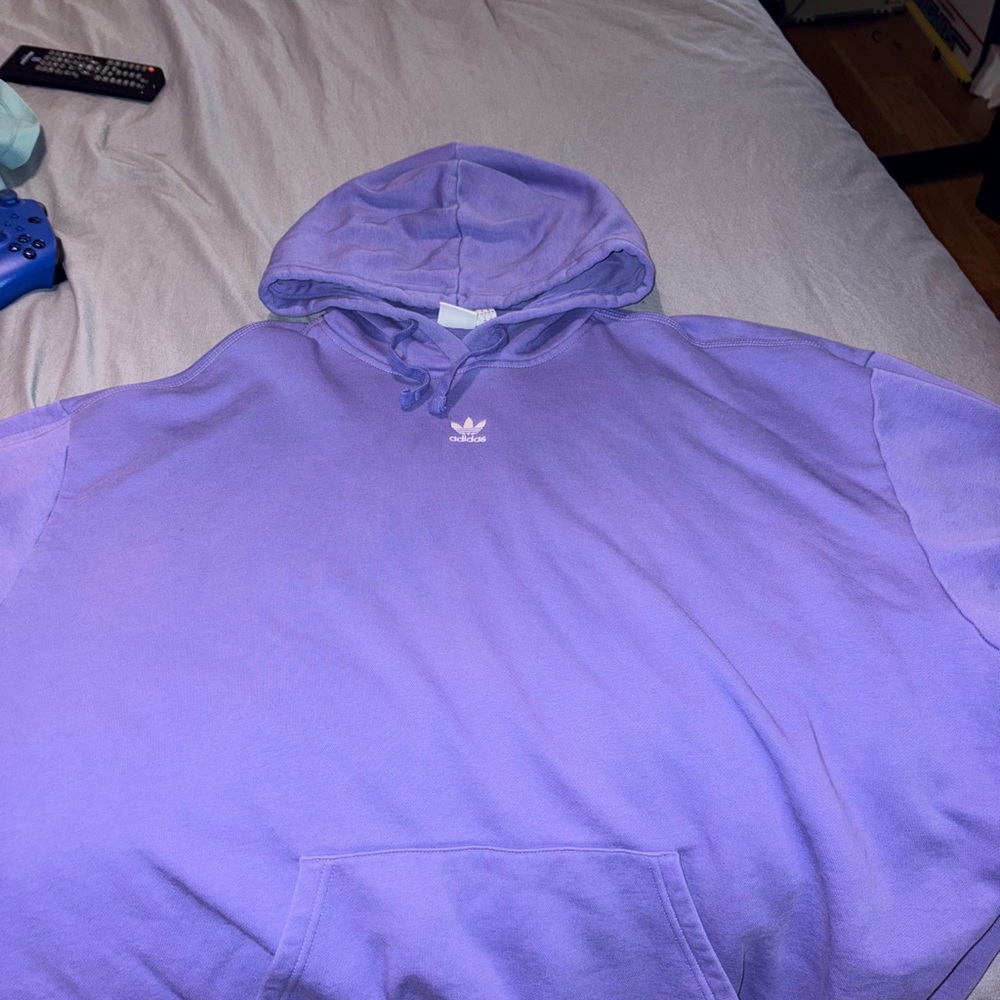 Adidas Purple Sweatshirt Hoodie Casual Comfort